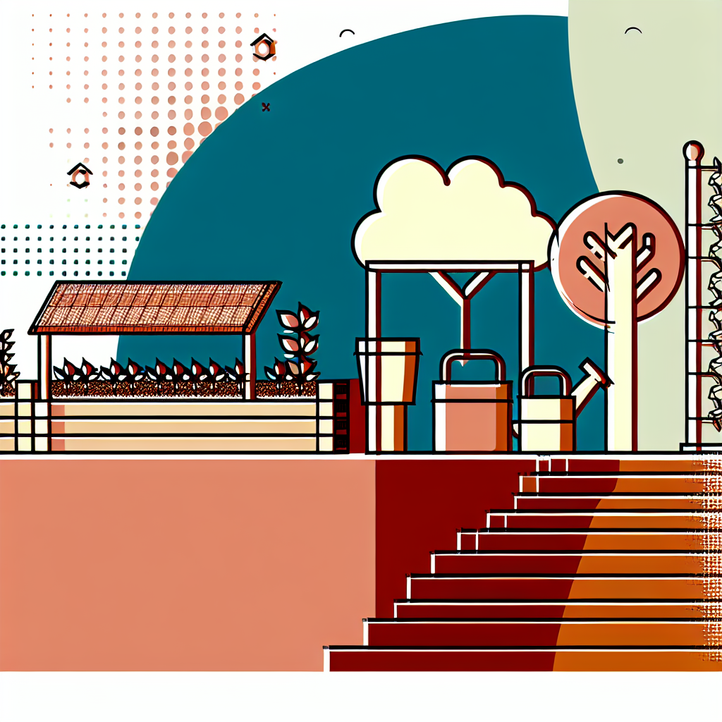 Permakültür bahçe tasarımı örneği, katmanlı dikim ve su yönetimi görüntüsü