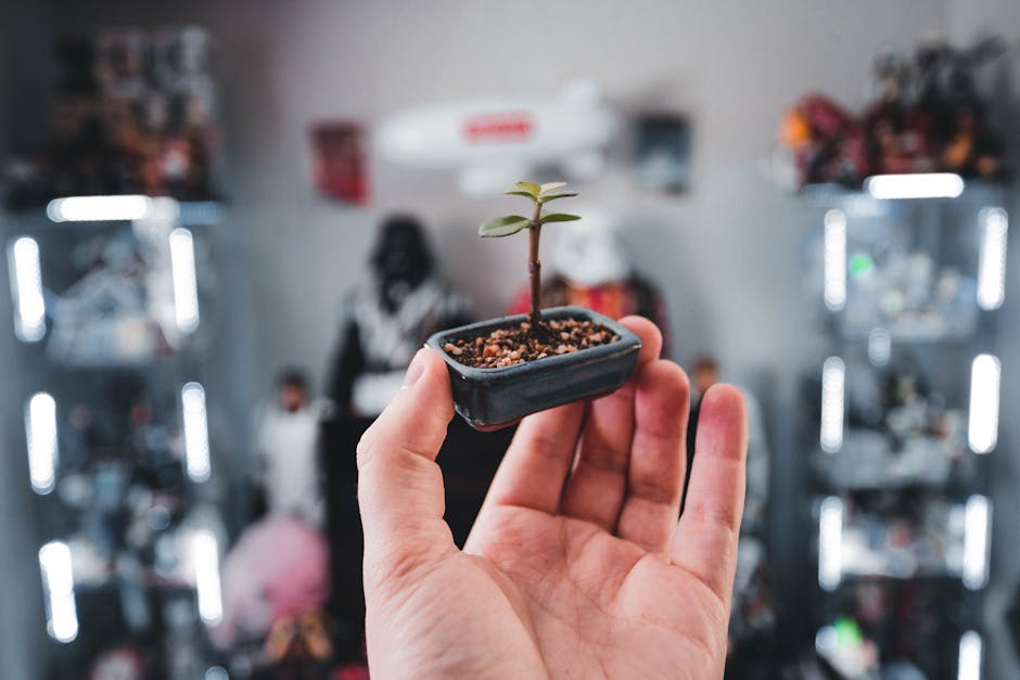 Diorama mini bitki: Gerçekçi yaprak, çalı ve ağaç